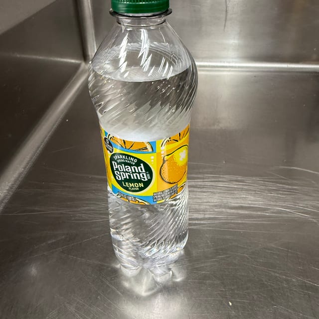 Sparkling Poland Spring.