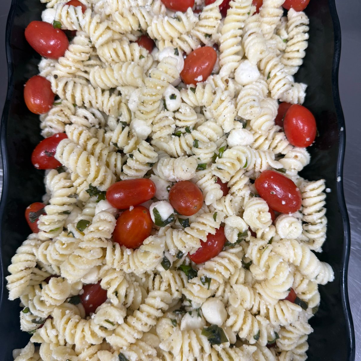 Fusilli Mozzarella & Tomato Salad.