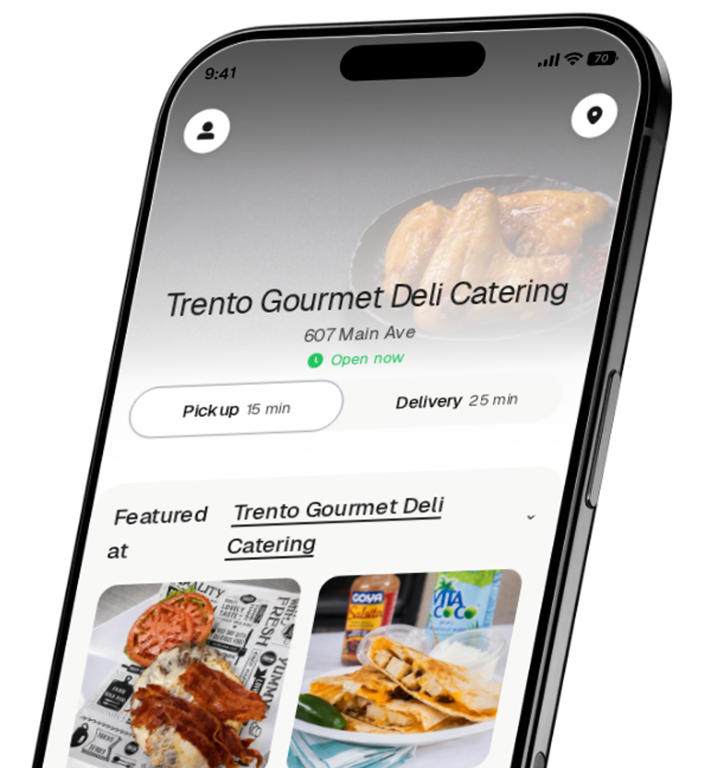 Trento Gourmet Deli Catering app preview